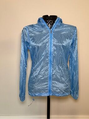 Nike Light Blue Hooded wind breaker